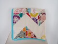 Baby quilt, hand quilted with back in organic cotton fabric product logo