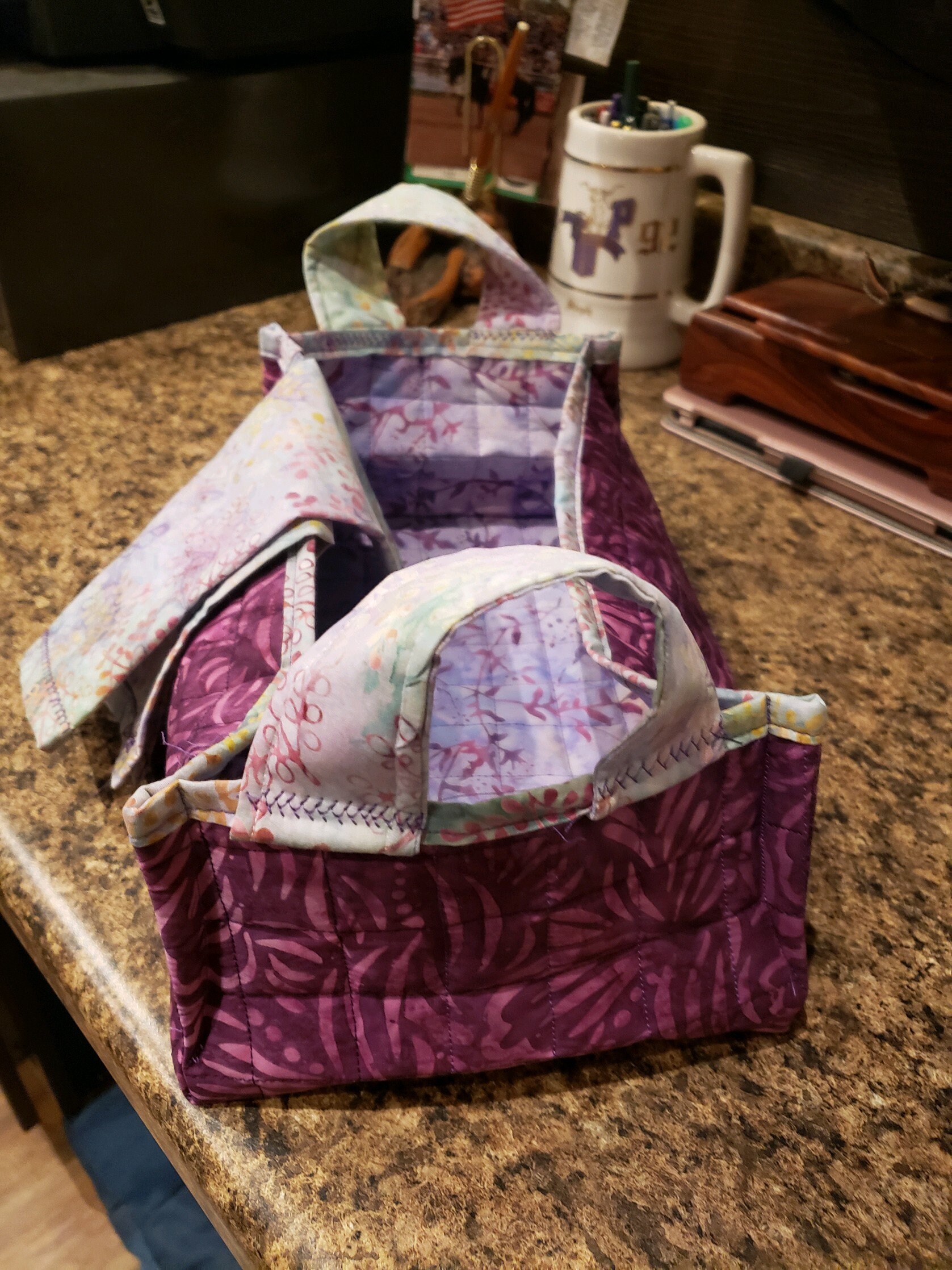 Cesta de regalo púrpura acolchada cesta de pan cena rollo | Etsy