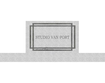 Custom Mosaic Lettering Floor Tile | Personalized Name Mosaic | Luxury Entryway Tile Handmade Mosaic Sign Floor with classic mosaic border
