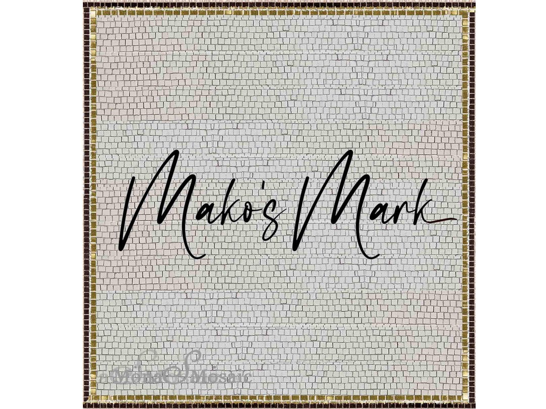 Tile Lettering Display Custom Mosaic Tile Lettering Logo, Business Entry Floor Art - Etsy