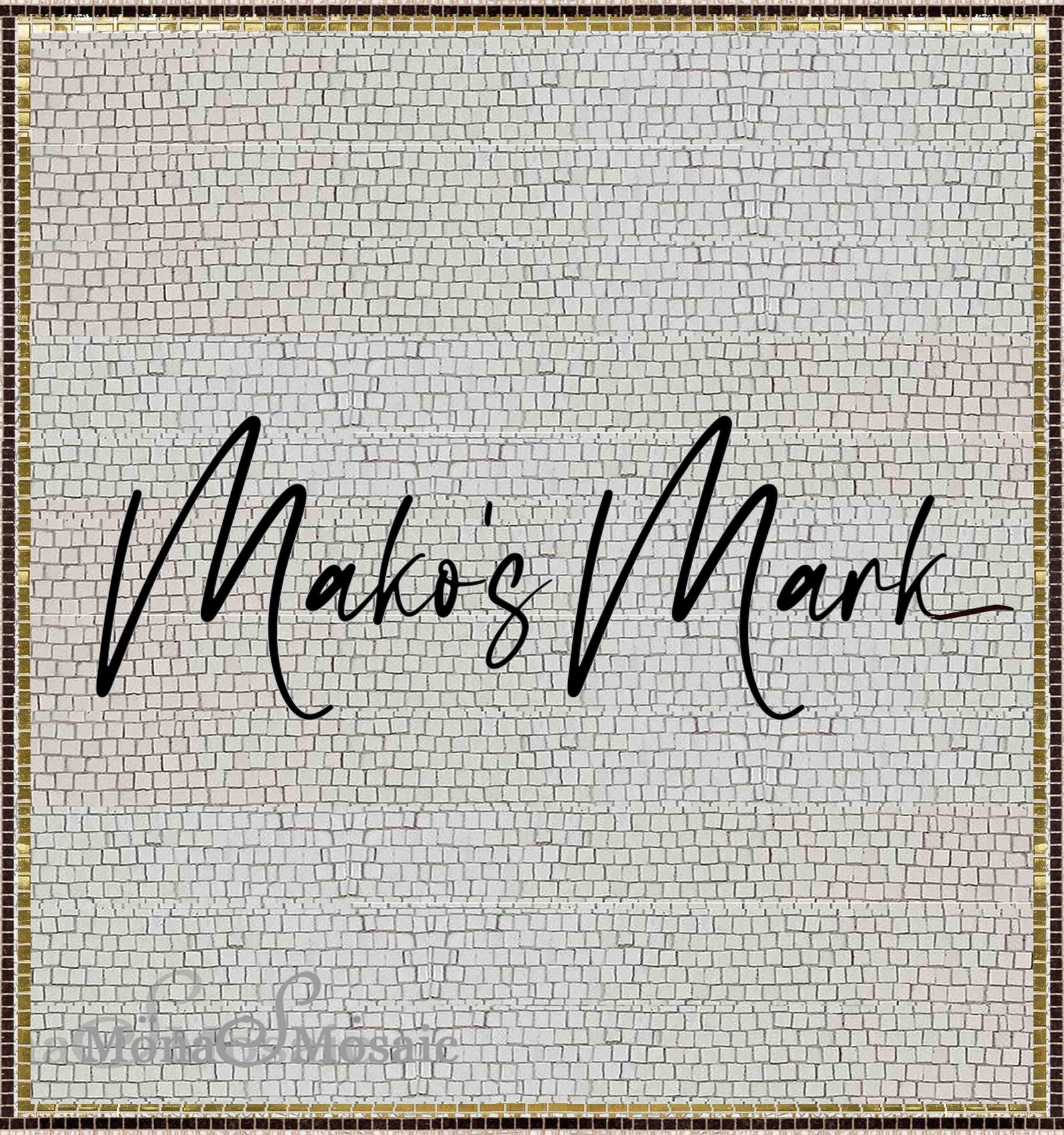 Tile Lettering Display Custom Mosaic Tile Lettering Logo, Business Entry Floor Art - Etsy