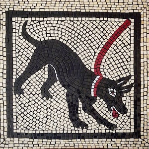 New Mosaic Art Pompeii Dog Wall Art Mosaic Hand cut Ceramic Tile Wall Art
