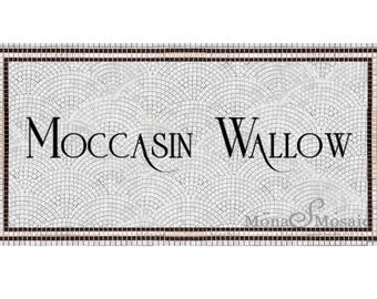 Custom Name Mosaic Sign Personalized Entryway Mosaic | Mosaic Address Plaque | Luxury Home Entrance Wall Art
