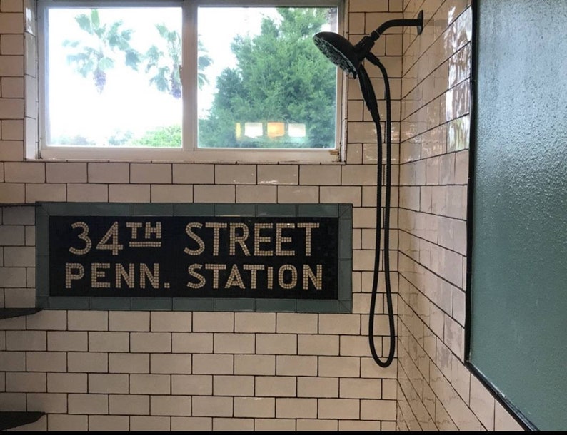 Handmade Tile Authentic New York Subway Style 34th Street Penn Etsy