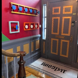 Aangepaste mozaïektegel Welcome Entrance Floor Art, vloermozaïek, aangepaste mozaïek geruite mozaïekgrenstegel. Handgemaakte entreehal van mozaïek