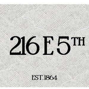 Custom Mosaic floor number Mosaic, Number address Mosaic floor , Mosaic Number, Mosaic Install on Mesh for Wall or Floor