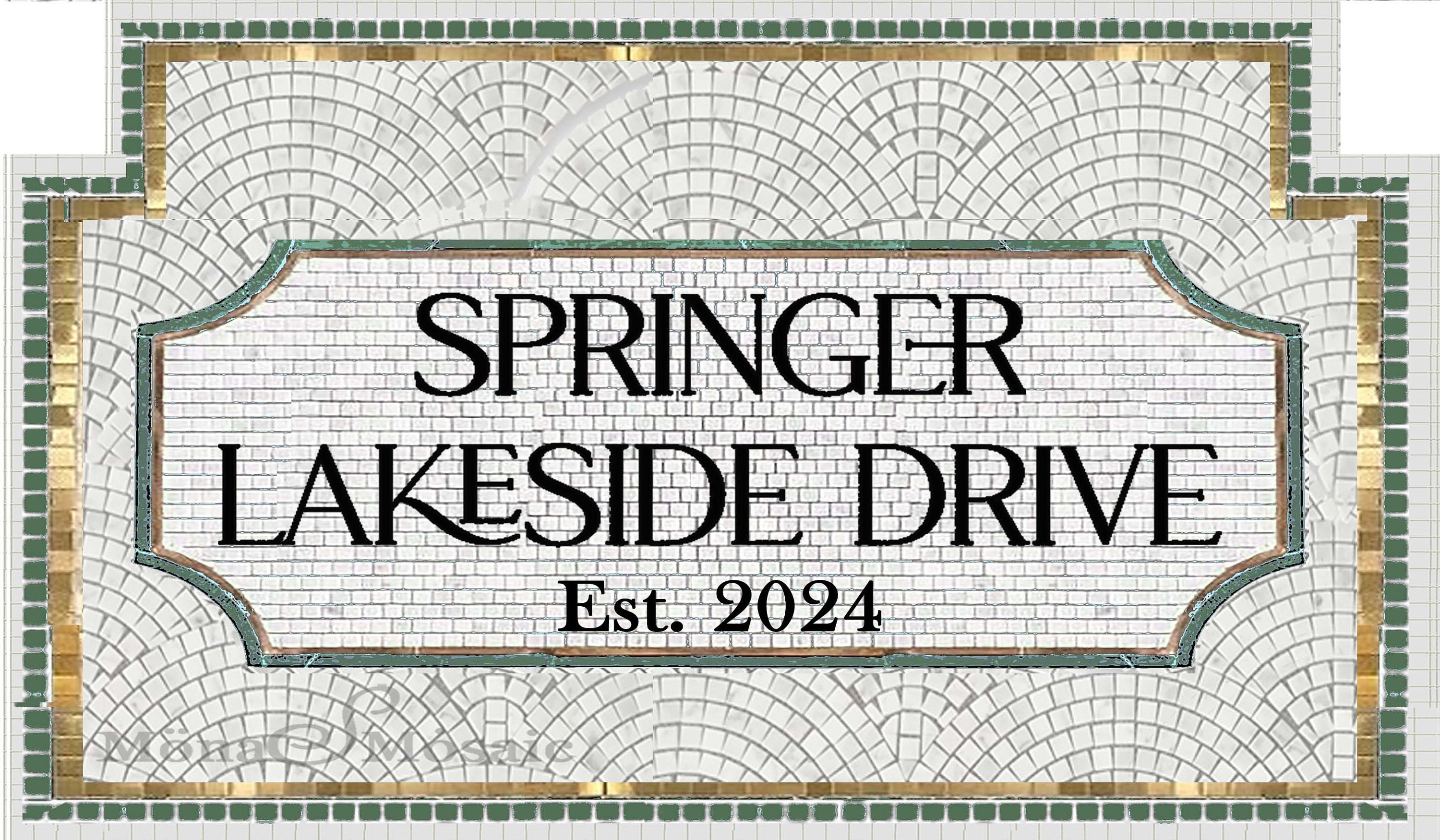 Mosaic Tile Art Mosaic Design Mosaic Classy Font Address Entry Floor ...