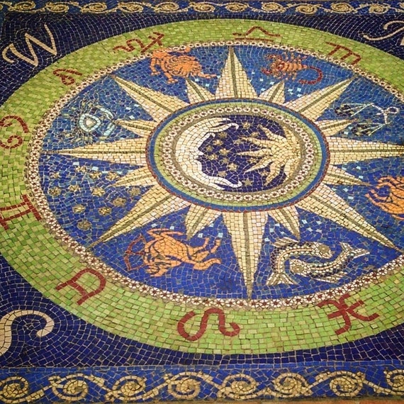 Horoscope Sign Mosaic Zodiac Mosaic Outdoor Garden Mosaic