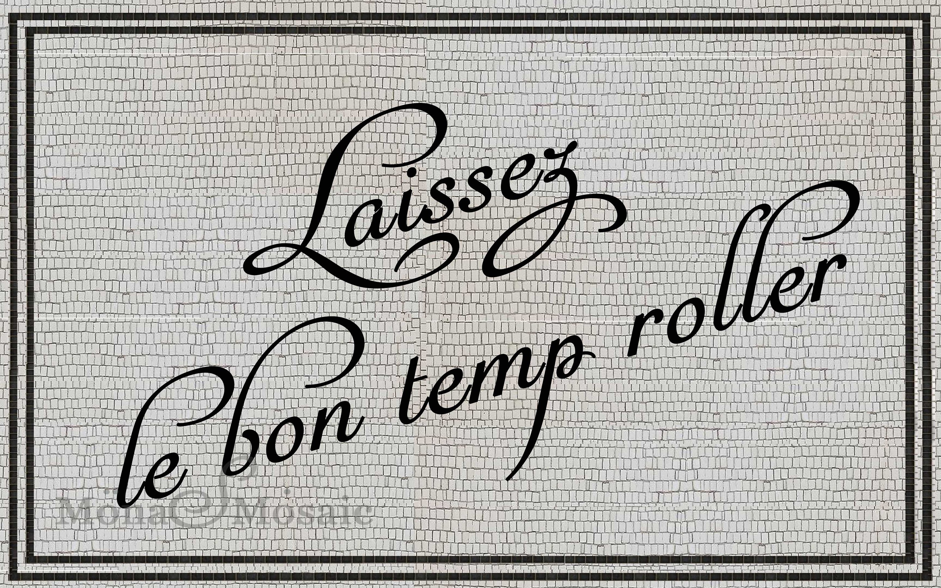 Roller Lettering Mosaic Entrance