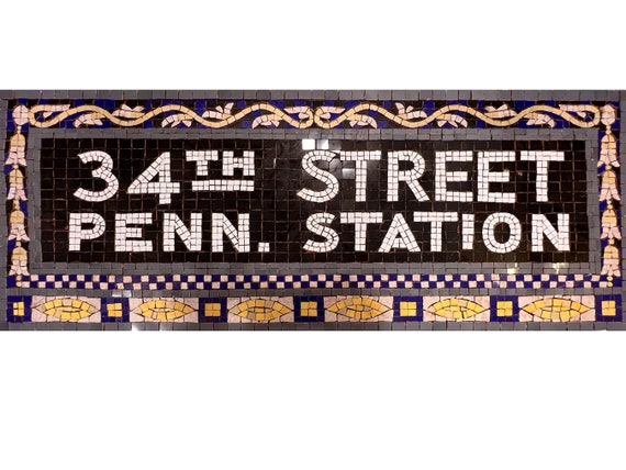 Herald Square 34 Street Station - New York Subway Sign - Art