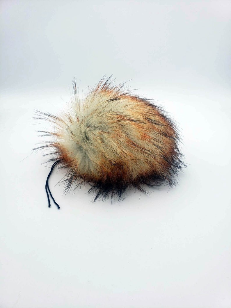 Red Dirt Faux Fur Pom Pom image 4