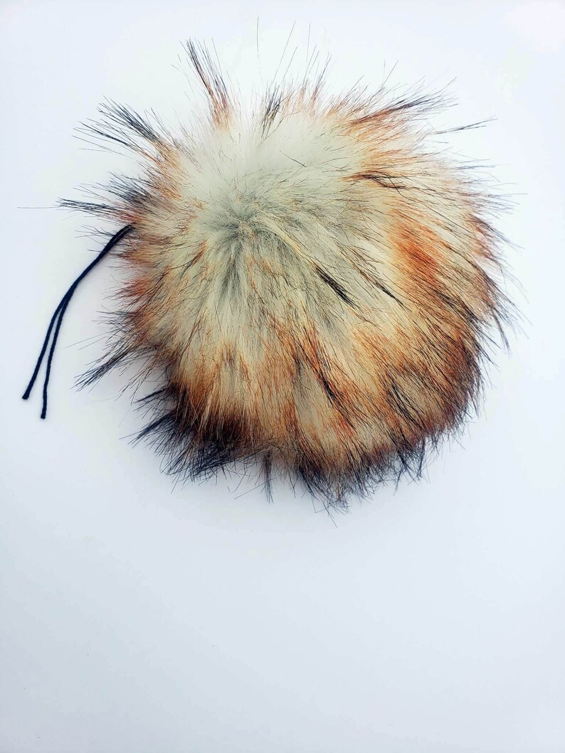 Red Dirt Faux Fur Pom Pom image 2