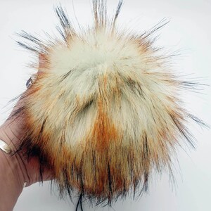 Red Dirt Faux Fur Pom Pom image 3