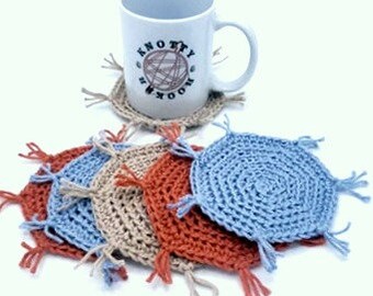 PDF Pattern for Seven Spiral Mug Rugs