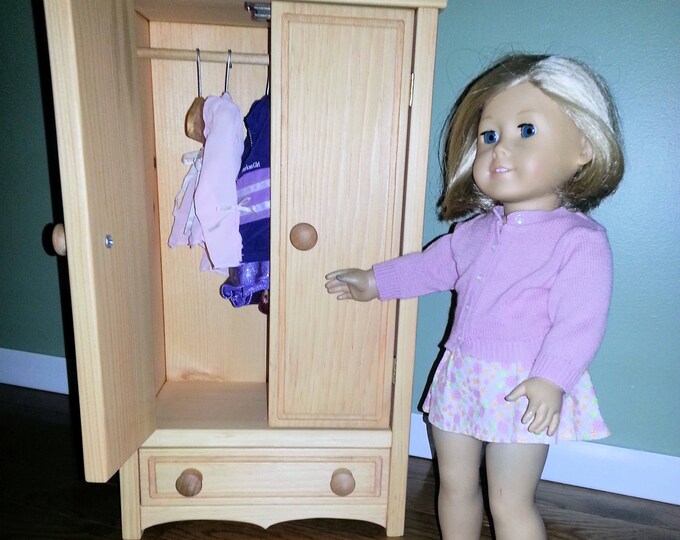American Girl Doll or Any 18 Inch Doll Armoire Etsy