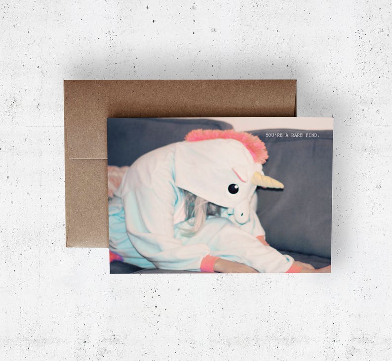 rare cards unicorns you/'re a rare find encouragement cards love cards unicorn cards