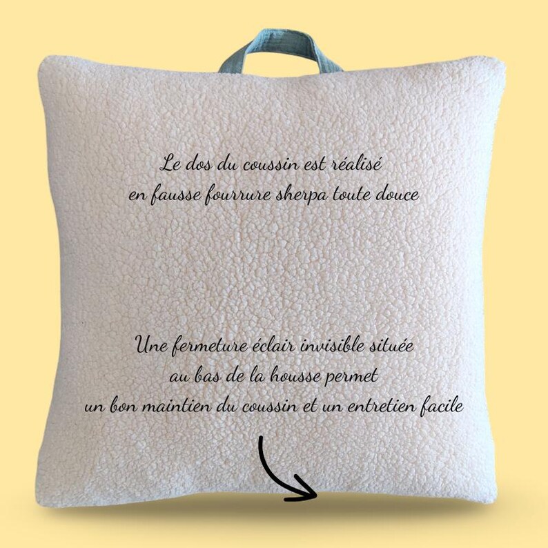 Personalized nap pillow for preschool, naptime, with name, baby, nursery, birthday gift for girls and boys, handmade image 4