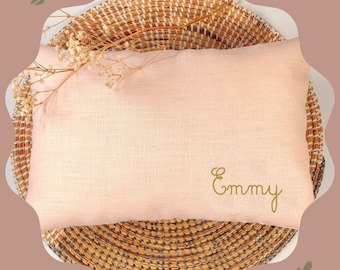 Coussin personnalisé bébé Coussin enfant Coussin sieste maternelle Oreiller maternelle Coussin maternelle Coussin prenom fait main