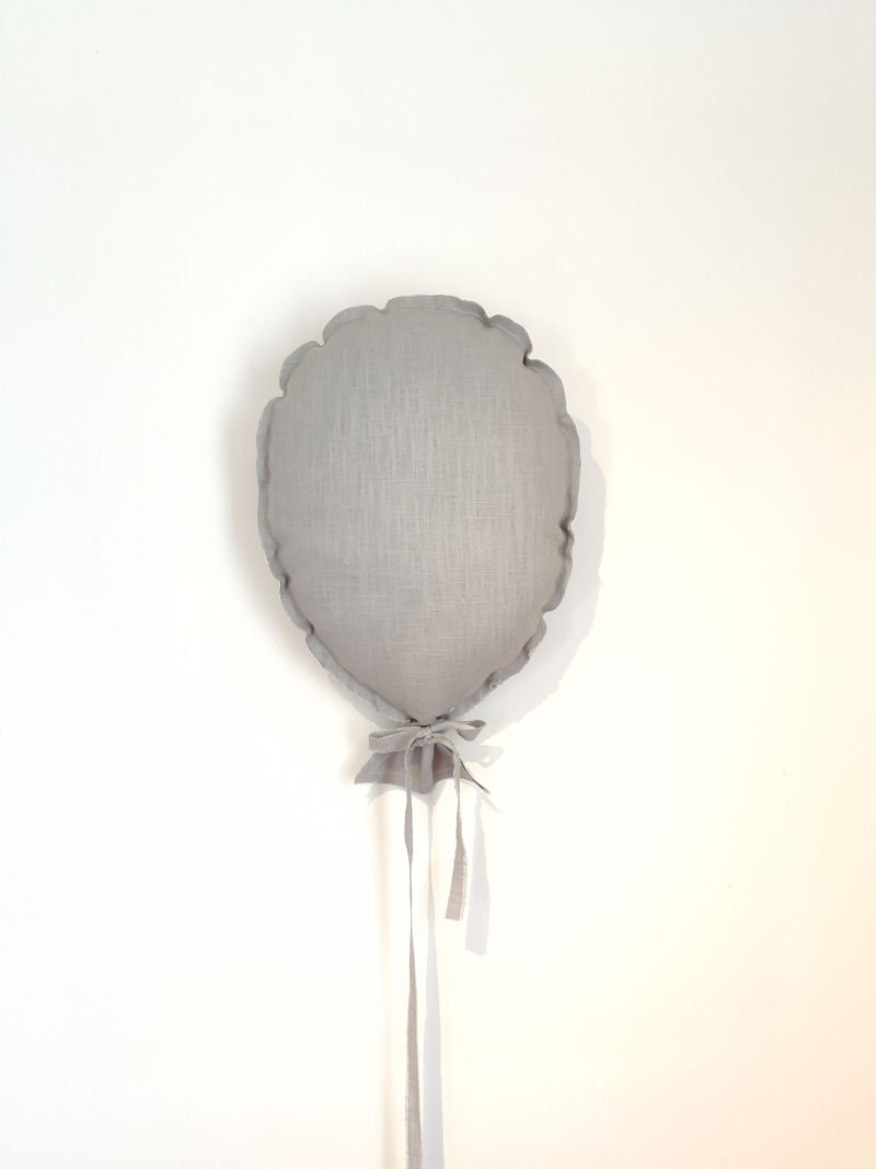 Ballon Mural en Lin Gris Clair Pour Décorer Une Chambre de Bébé, Coussin Décoratif, Déco Bohème