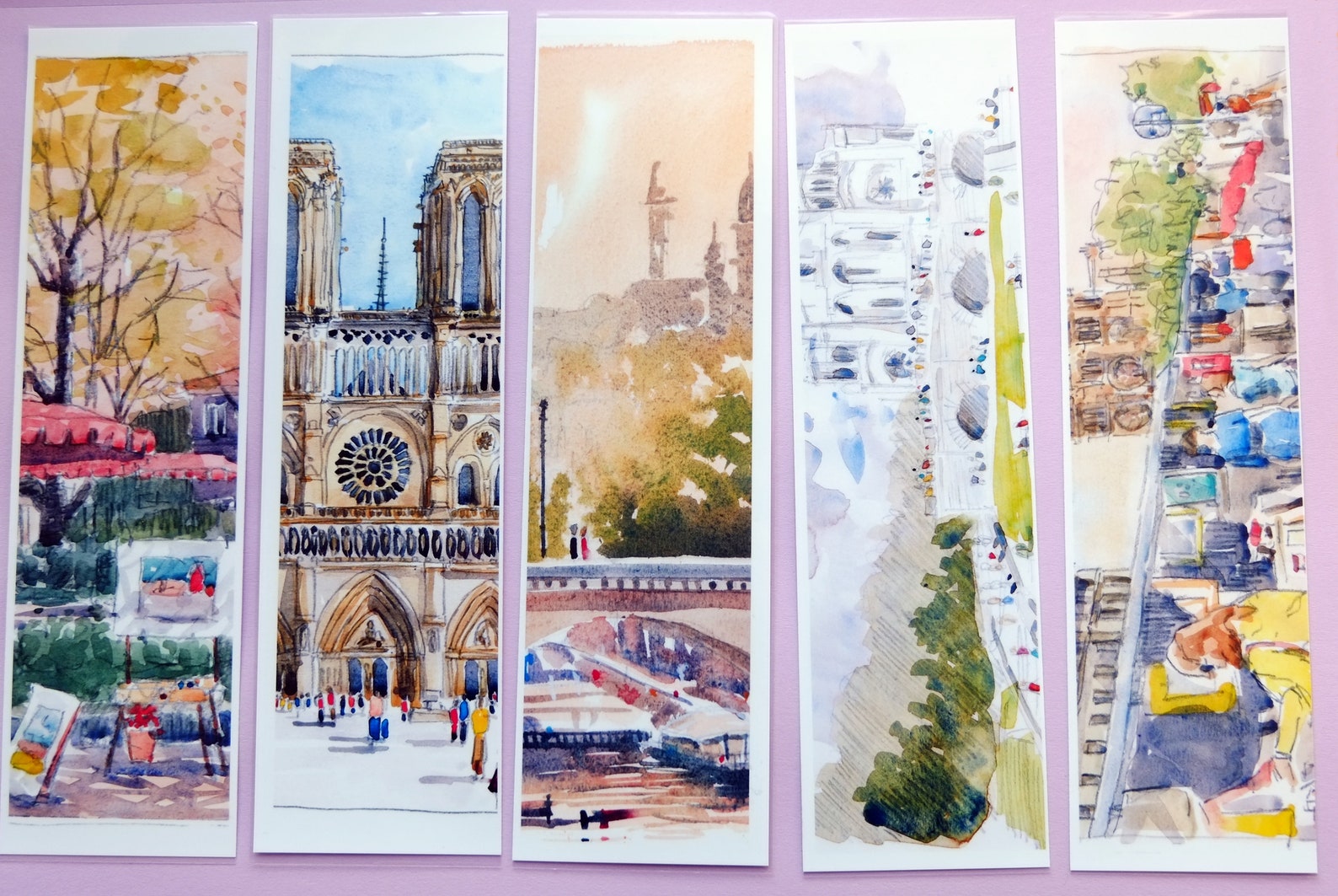 Bookmarks Set Paris Bookmarks Cityscape Art Paris Etsy Australia