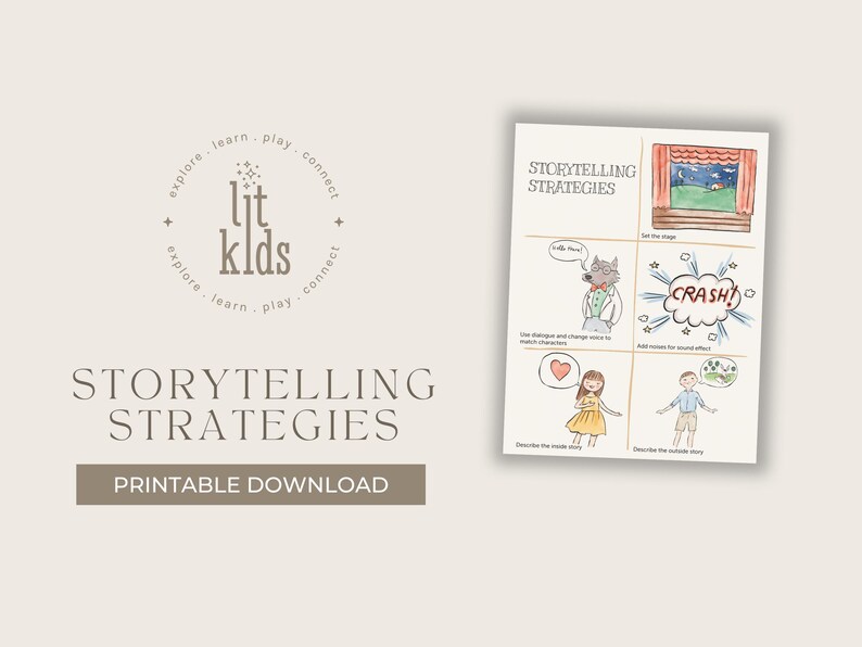 Printable Storytelling Strategies for Kids – Creative Tips for Engaging ...