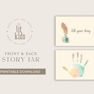 Printable Story Jar for Kids – Handprint Storytelling Aid