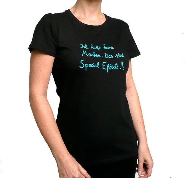 T-Shirt Women, Organic Cotton, Special Effects, Screen Printing image 1