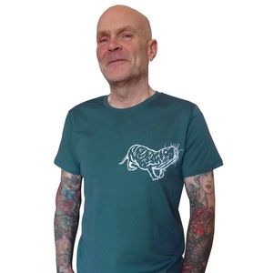 Naked mole rat, fairtrade & organic t-shirt, men, screen printed by hand image 3