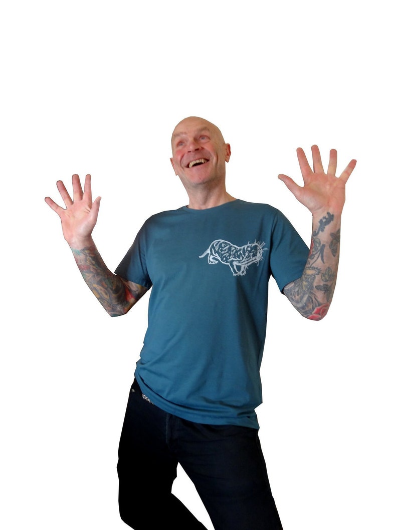 Naked mole rat, fairtrade & organic t-shirt, men, screen printed by hand image 2