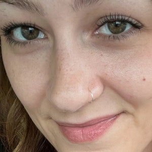 Dainty and Delicate Nose Hoops, Enhance Your Beauty with Subtle Elegance, Sterling Silver, 24 Gauge