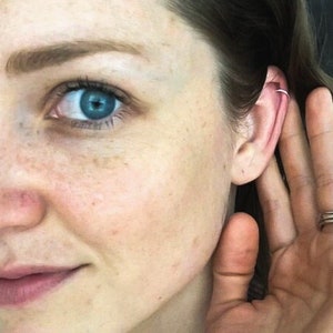 Huggie Earring, Tiny Hoop Earring, Dainty Septum Hoop, Thin Nose Ring, Cute Earrings, Silver Nose Hoop