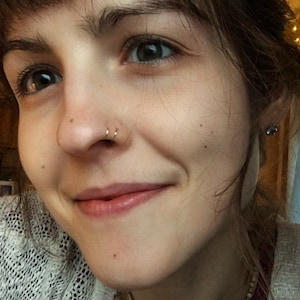Thin rose store gold nose ring