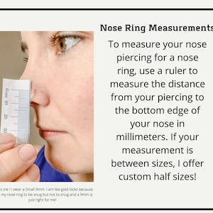 Gold Nose Hoops, Tiny Nose Hoop, Personalized Subtle Nose Hoop, Nose Hoops, 20g nose hoop, save the planet mailers image 6