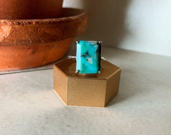 Arizona Turquoise Ring · Sterling Silver · size 7.5