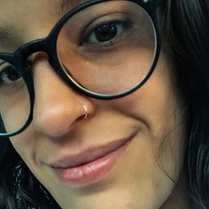 Sterling Silver Nose Ring, Seamless Nose Ring Hoop, Hypoallergenic, Custom Sizes