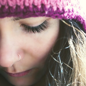 Minimalist Nose Hoops, Sterling Silver, Embrace Simplicity with Sleek and Chic Designs