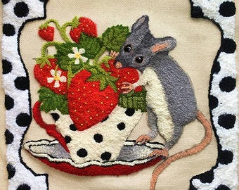 Strawberry Rug Hooking Pattern