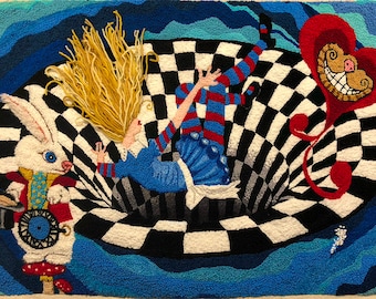 Alice in Wonderland - Rug Hooking Pattern