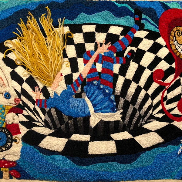 Alice in Wonderland - Rug Hooking Pattern