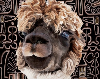 Alpaca - Rug Hooking Pattern