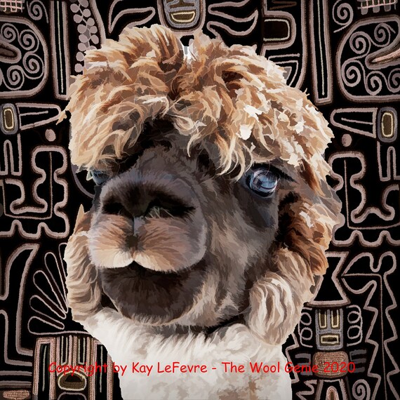Alpaca Rug Hooking Pattern