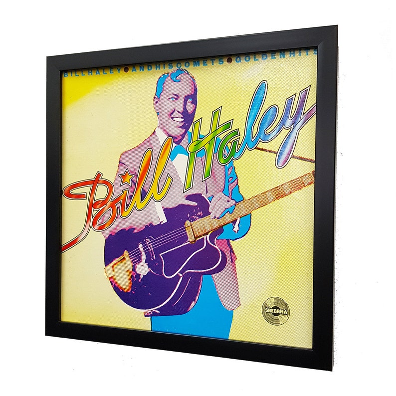 Vinyl Record Decor Clock Wall Art Rock n Roll Art Music Room Decor Bill Haley Album Cover Wall Art Framed or Clock
