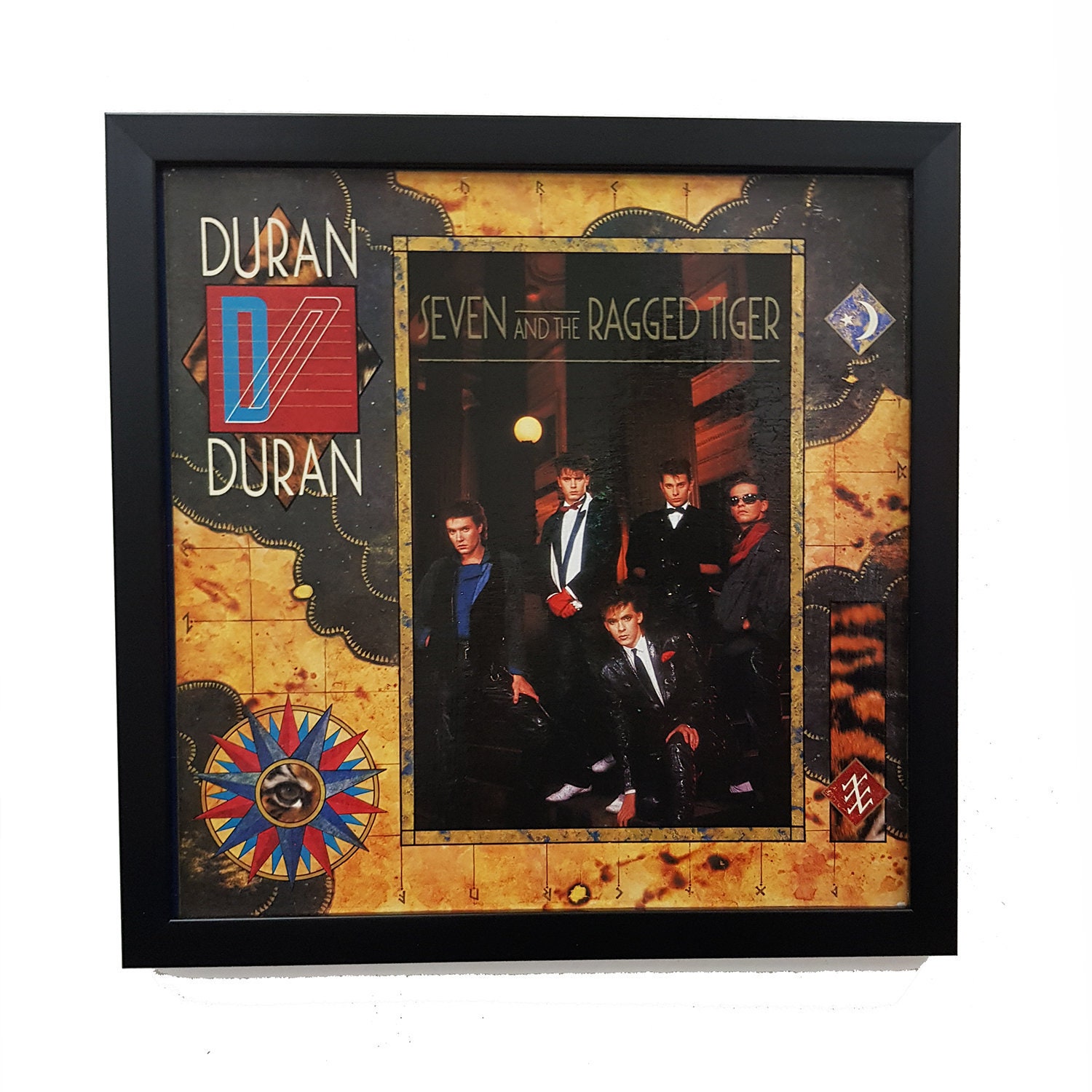 Duran Duran Wall Art Framed Or Clock Vintage Poster Vinyl Record