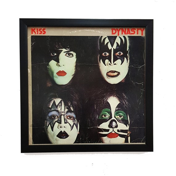 Kiss Band Wall Art Clock Or Framed Album Cover Kiss Poster Etsy
