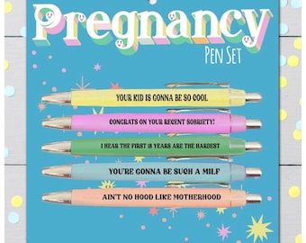 Funny pregnancy pen set