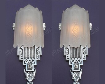 Art deco wall sconce | Etsy