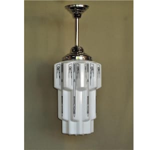 6 Art Deco Skyscraper Fixtures, c.1930s  Priced each