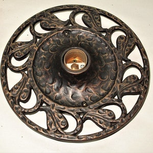 Cast Iron Flush Ceiling Fixtures several available.  vintagelights