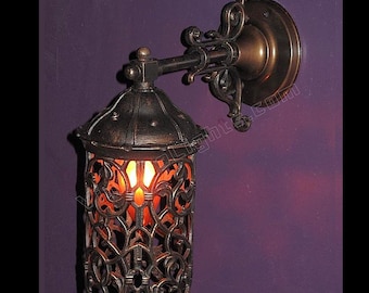 Antique Porch Light Cast Iron and Copper. Priced each