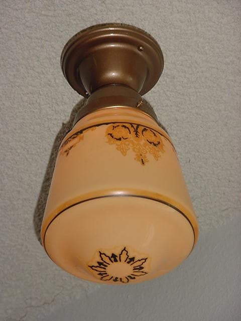 Arts Crafts Vintage Shade Ceiling Fixture